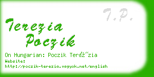 terezia poczik business card